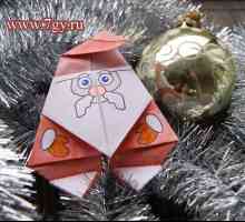Father Christmas - tree igračka origami