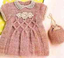 Šema haljine za djevojčice i opis pletenje