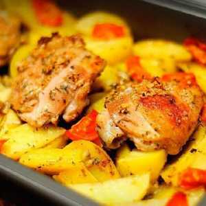 Piletina s krumpirom u pećnici