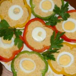 Paprike punjene sa sirovim jajima i
